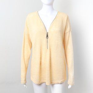Soft Surroundings sweater with a big zipper Sz: L